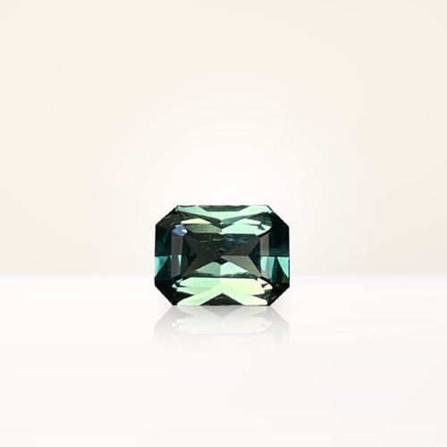 0.76 ct Radiant Australian Parti Teal Sapphire - Nolan and Vada