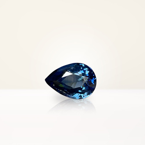 1.06 ct Pear Blue Sapphire - Nolan and Vada