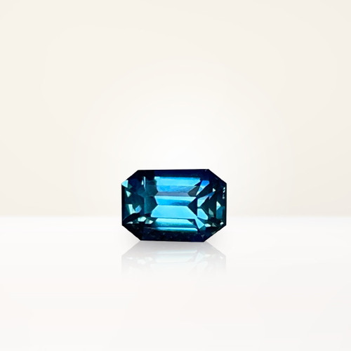 1.21 ct Emerald Cut Teal Sapphire - Nolan and Vada