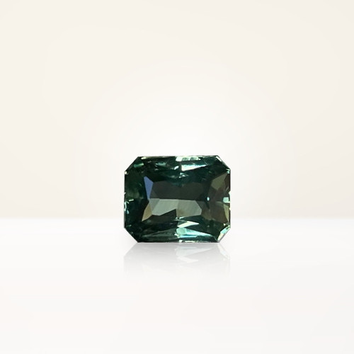 1.35 ct Radiant Australian Parti Teal Sapphire - Nolan and Vada