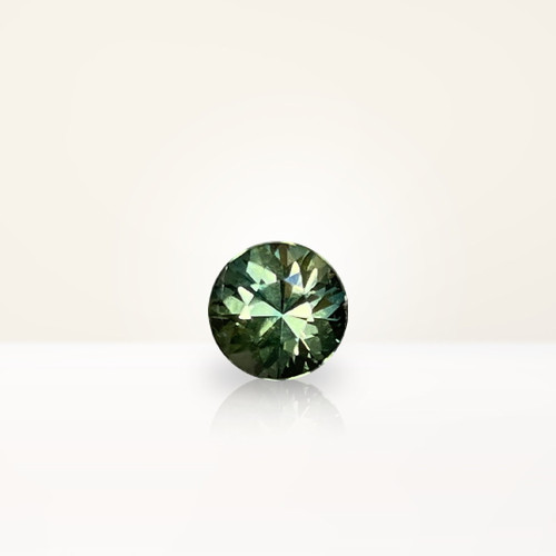 0.8 ct Round Australian Parti Teal Sapphire - Nolan and Vada