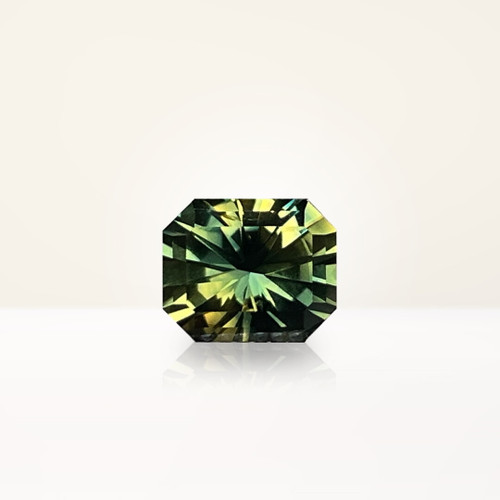 1.64 ct Radiant Australian Parti Green Sapphire - Nolan and Vada 1.64 ct Radiant Australian Parti Green Sapphire - Nolan and Vada
