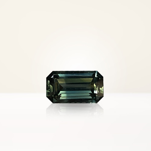 1.25 ct Emerald Cut Australian Parti Teal Sapphire - Nolan and Vada 1.25 ct Emerald Cut Australian Parti Teal Sapphire - Nolan and Vada