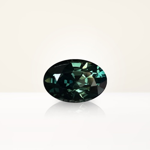 2.03 ct Oval Australian Parti Teal Sapphire - Nolan and Vada 2.03 ct Oval Australian Parti Teal Sapphire - Nolan and Vada