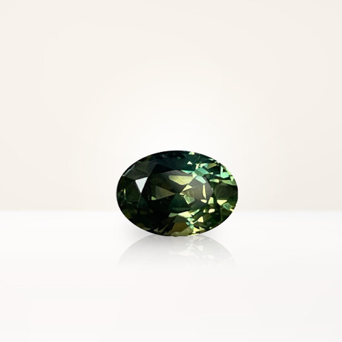 1.22 ct Oval Australian Parti Green Sapphire - Nolan and Vada