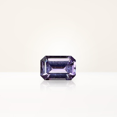 0.81 ct Emerald Cut Purple Sapphire - Nolan and Vada