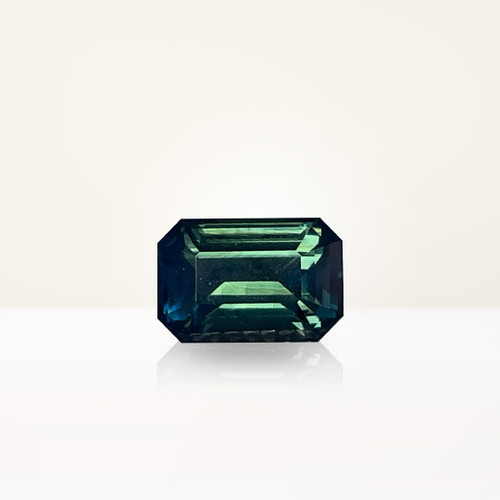 1.61 ct Emerald Cut Teal Sapphire - Nolan and Vada