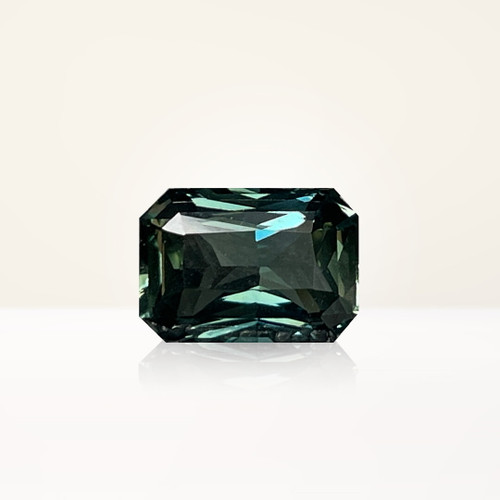 2.84 ct Radiant Teal Sapphire - Nolan and Vada