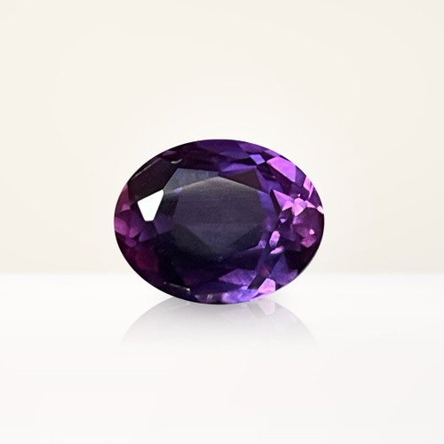 3.50 ct Oval Purple Lab Sapphire - Nolan and Vada