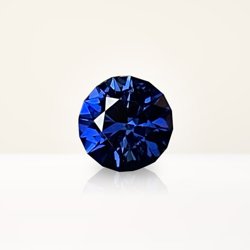 2.28 ct Round Blue Lab Sapphire - Nolan and Vada