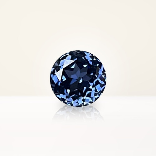 2.41 ct Round Blue Lab Sapphire - Nolan and Vada