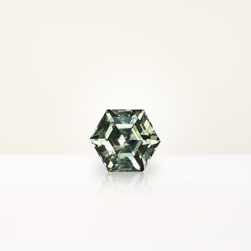 0.92 ct Hexagonal Montana Teal Sapphire - Nolan and Vada