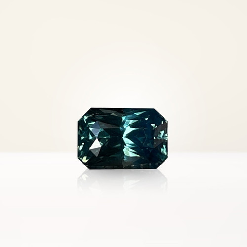 1.99 ct Radiant Teal Sapphire - Nolan and Vada