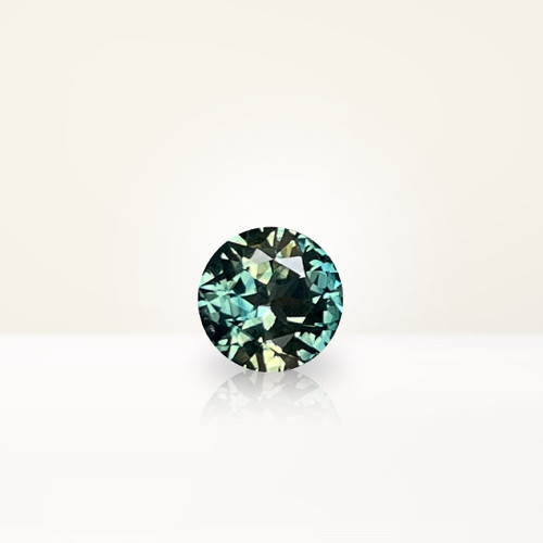 0.80 ct Round Australian Parti Teal Sapphire - Nolan and Vada