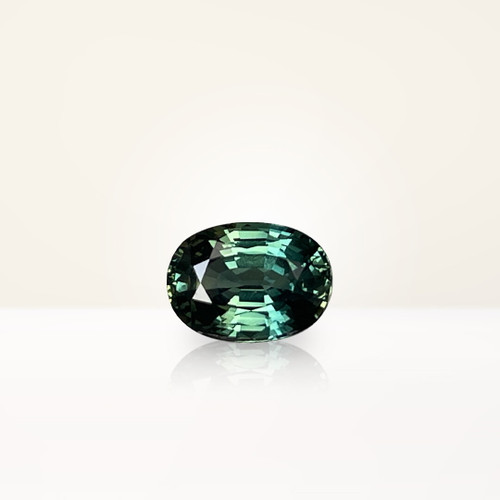 1.22 ct Oval Australian Parti Green Sapphire - Nolan and Vada