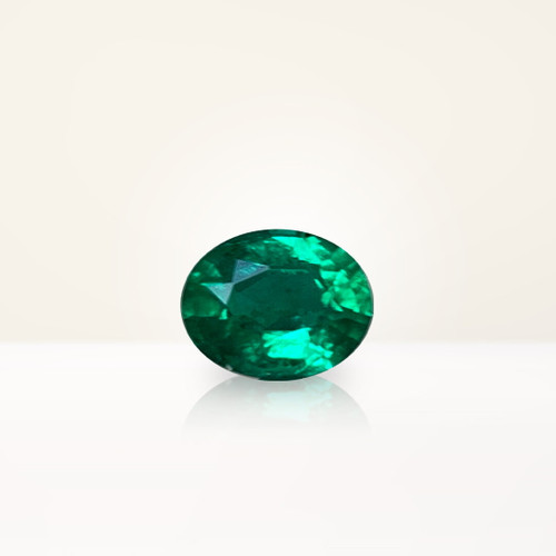 1.09 ct Oval Green Emerald - Nolan and Vada
