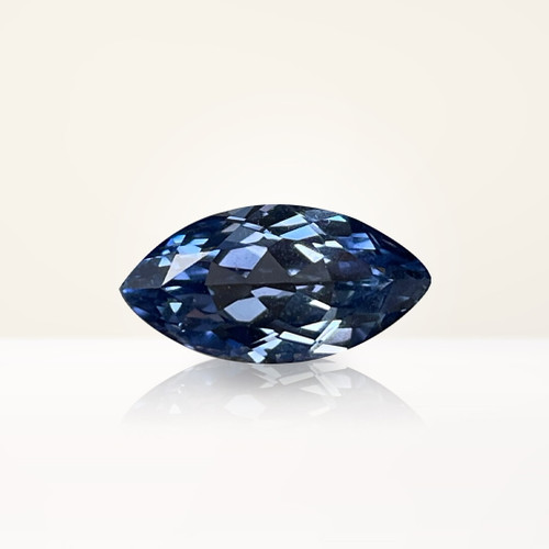 2.57 ct Marquise Blue Lab Sapphire - Nolan and Vada
