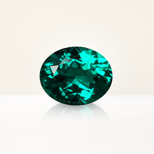 2.61 ct Oval Green Lab Emerald - Nolan and Vada