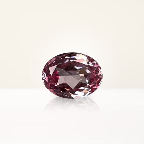 2.55 ct Oval Peach Lab Sapphire - Nolan and Vada