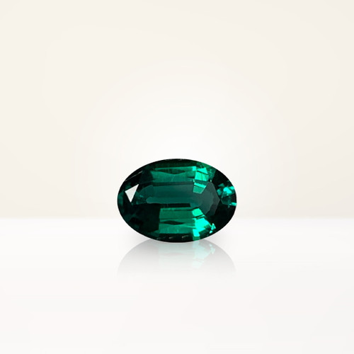 0.67 ct Oval Green Lab Emerald - Nolan and Vada