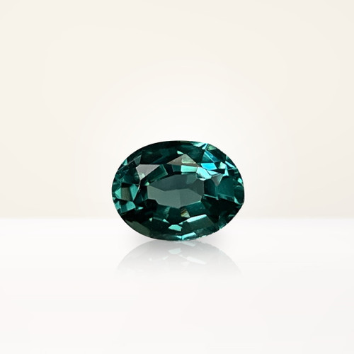 1.15 ct Oval Teal Lab Sapphire - Nolan and Vada