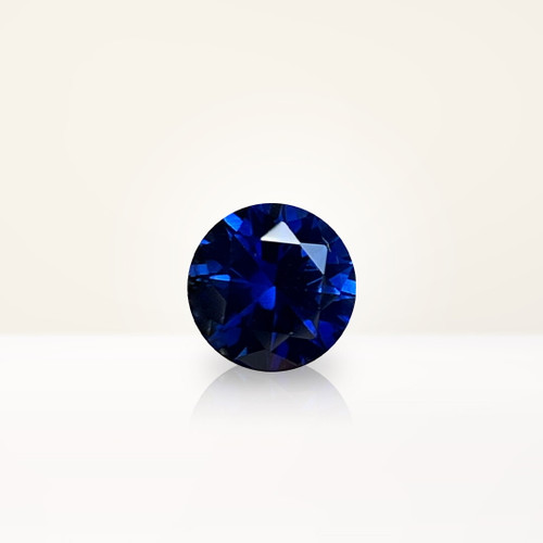 1.36 ct Round Blue Lab Sapphire - Nolan and Vada