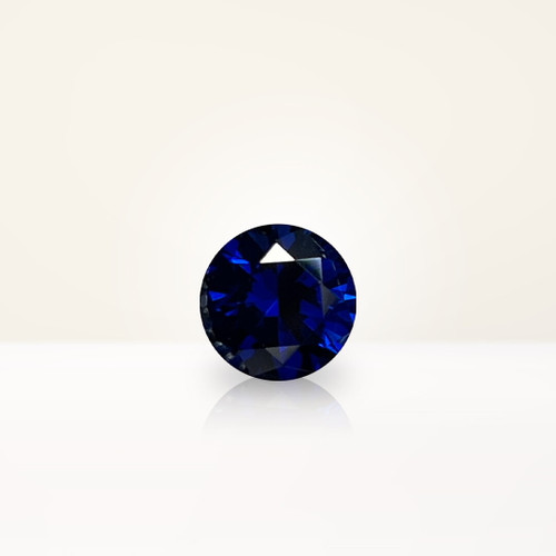1.05 ct Round Blue Lab Sapphire - Nolan and Vada