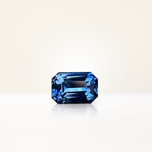 1.06 ct Emerald Cut Blue Sapphire - Nolan and Vada