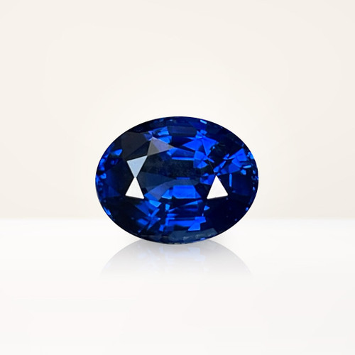 3.76 ct Oval Blue Sapphire - Nolan and Vada