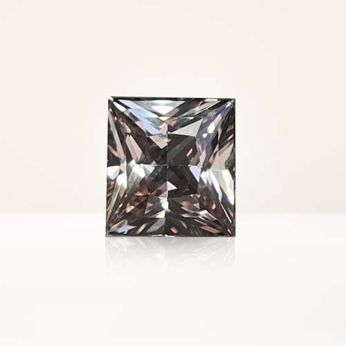 2.54 ct Princess Cut Peach Sapphire - Nolan and Vada