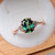 Clara - 1.55 Cts Oval Teal Sapphire Engagement Ring - Nolan and Vada