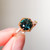 Helena - 2.07 Cts Round Teal Sapphire Engagement Ring - Nolan and Vada