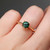Leah - 0.9 Round Australian Parti Teal Sapphire Engagement Ring - [S801-LEAH-NVST1962]