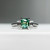 Zara - 1.13 Emerald Teal Sapphire Engagement Ring - [S824-ZARAR-NVST1977]
