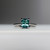 Celine - 1.16 Radiant Teal Sapphire Engagement Ring - [S826-CELINE-NVST1731]