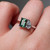 Harriet - 1.02 Emerald Cut Teal Sapphire Engagement Ring - [S831-HARRIET-NVST1978]