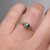 Sylvia  - 1.05 Round Teal Sapphire Engagement Ring - [S828-SYLVIA-NVST2110]