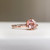 Custom - 1.67 Cts Round Peach Sapphire Engagement Ring - Nolan and Vada