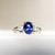 Faye - 1.50 Cts Oval Blue Sapphire Engagement Ring - Nolan and Vada