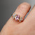 Fleur - 1.15ct Oval Peach Sapphire Engagement Ring - [S823-FLEUR-NVST2119]