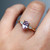 Faye - 1.26ct Oval Peach Sapphire Engagement Ring - [S811-FAYER-NVST2453]
