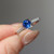 Victoria - 1.19ct Round Blue Sapphire Engagement Ring - [S804-VICTORIA-NVST2401]