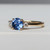 Sarah - 1.16ct Round Blue Sapphire Engagement Ring - [S812-SARAHR-NVST2764]