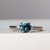 Sarah - 1.01ct Round Teal Sapphire Engagement Ring - [S812-SARAHR-NVST2835]