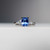Clara - 1.13ct Radiant Blue Sapphire Engagement Ring - [S817-CLARAR-NVST2773]