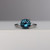 Sarah - 2.17ct Round Teal Sapphire Engagement Ring - [S812-SARAHL-NVST3009]
