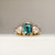 Custom - 1.38 Cts Emerald Cut Australian Parti Teal Sapphire Statement Ring - Nolan and Vada