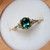 Clara - 1.18ct Oval Teal Sapphire Engagement Ring - [S817-CLARAR-NVST3256]