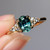Clara - 1.18ct Oval Teal Sapphire Engagement Ring - [S817-CLARAR-NVST3256]