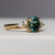 Clara - 1.18ct Oval Teal Sapphire Engagement Ring - [S817-CLARAR-NVST3256]